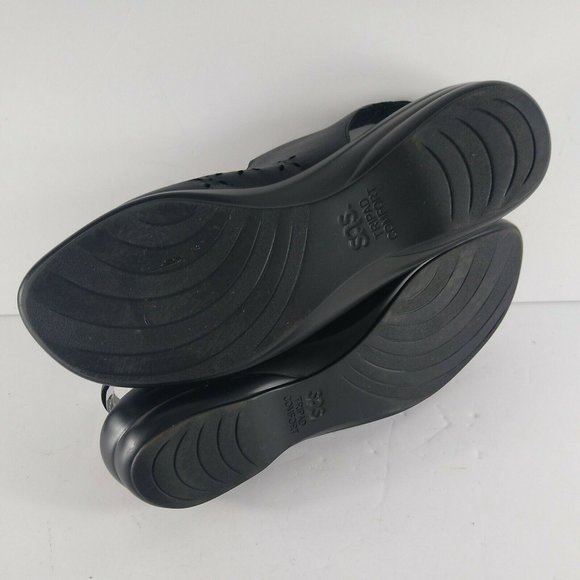 SAS Duo Sandals Black Leather Adjustable Size 10 M - Picture 7 of 7